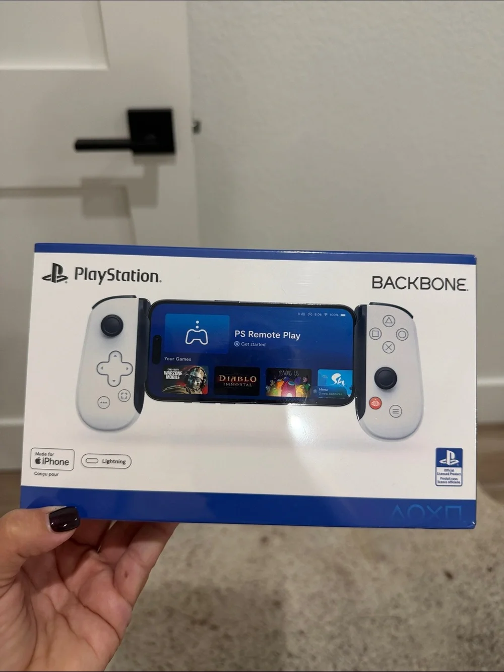 Sony White Backbone One Mobile Controller for iPhone